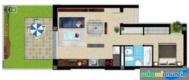 Apartamento de una habitaci