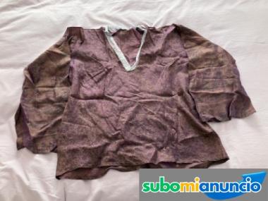 Blusa estampada de seda