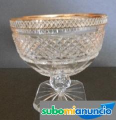 Copa de cristal tallado