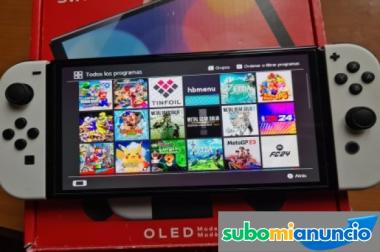 Nintendo switch oled flasheada mas 256gb hwfly