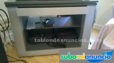 Vendo mesa auxiliar gris