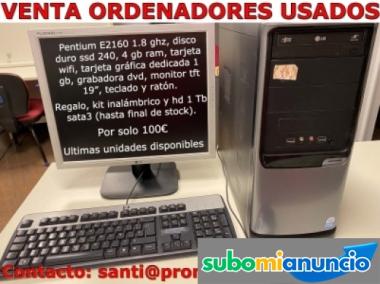 Ordenador Pentium Dual Core con monitor 19