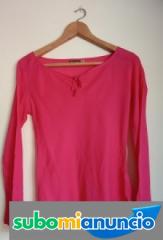 Camisa rosa T/M Stradivarius 100% Algod