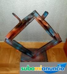 Escultura en acero puro dise