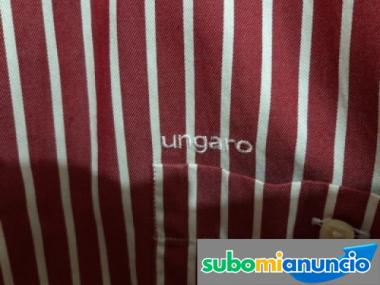 Camisa de hombre a rayas UNGARO. Talla XXL