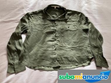 Camisa verde Bershka