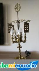 Candelabro bronce con 5 luces