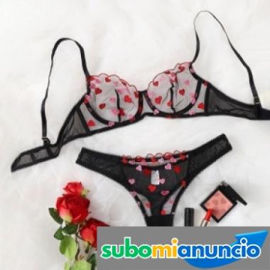 Conjunto lencero bordado