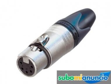 Hembra neutrik original canon xlr de 5 pin nuevo