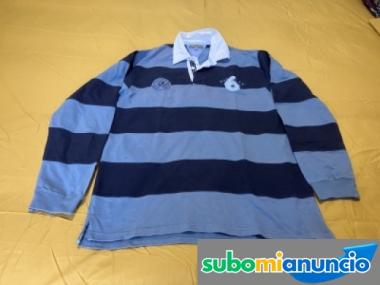 Polo de hombre de rayas en tonos azules