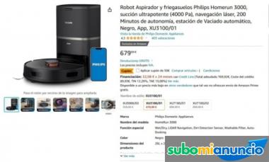 Robot Aspirador y friegasuelos Philips Homerun 3000