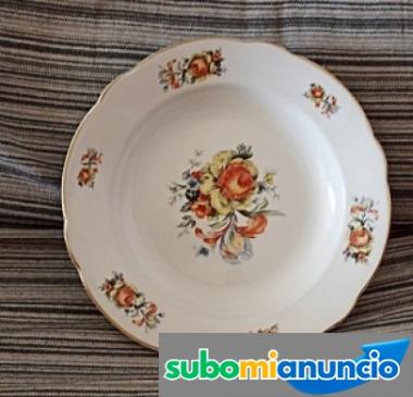 VENDO PLATO GRANDE DE PORCELANA ViNTAGE DE 1960-70,MODELO MARIE THERESE,K G LUNE