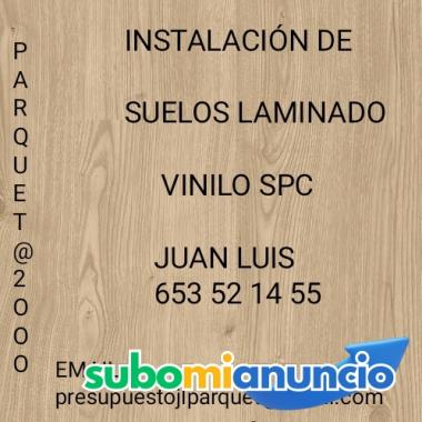 montador de suelos laminados vinilos spc